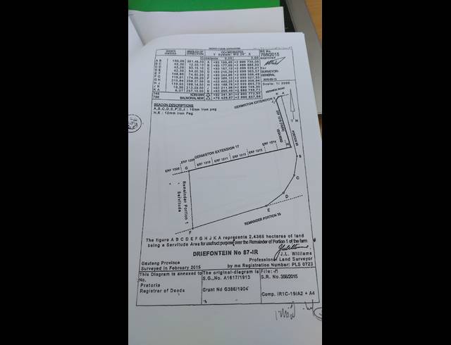 41,672M² VACANT LAND FOR SALE IN GERMISTON INDUSTRIAL